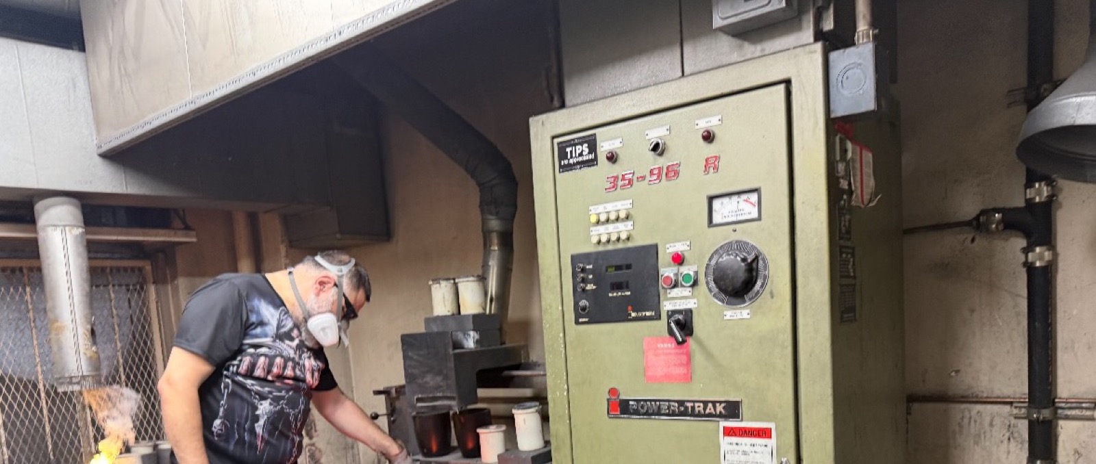 Albany Gold Buyers refinery facility with industrial equipment